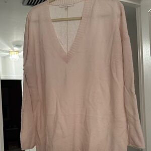Naked Cashmere V-Neck Pink Sweater